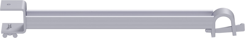 MULTI - Support plancher intermédiaire de bord en U en acier (version de plancher à tube)  0.96 m