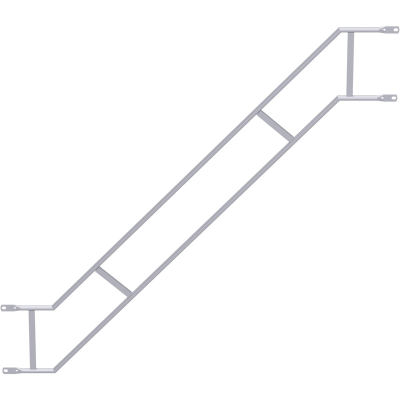 UNIFIX - Double garde-corps volée d'escalier en acier 2.00 x 1.50 m