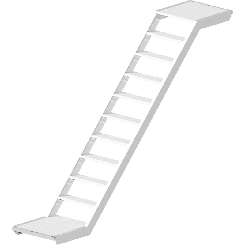 UNIFIX - Volée d'escalier en aluminium 3.00 x 2.00 m - largeur 0.64 m