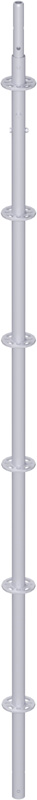 MODUL - Montant vertical en acier avec raccord de tube vissé 3.00 m