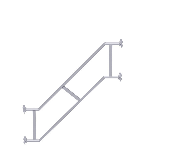 MULTI - Double garde-corps d'escalier en acier 1.40 x 1.00 m