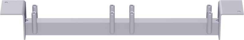 METRIQUE - Support-plancher intermédiaire centrique en acier (fixation plancher acier + plancher acier) 0.64 m
